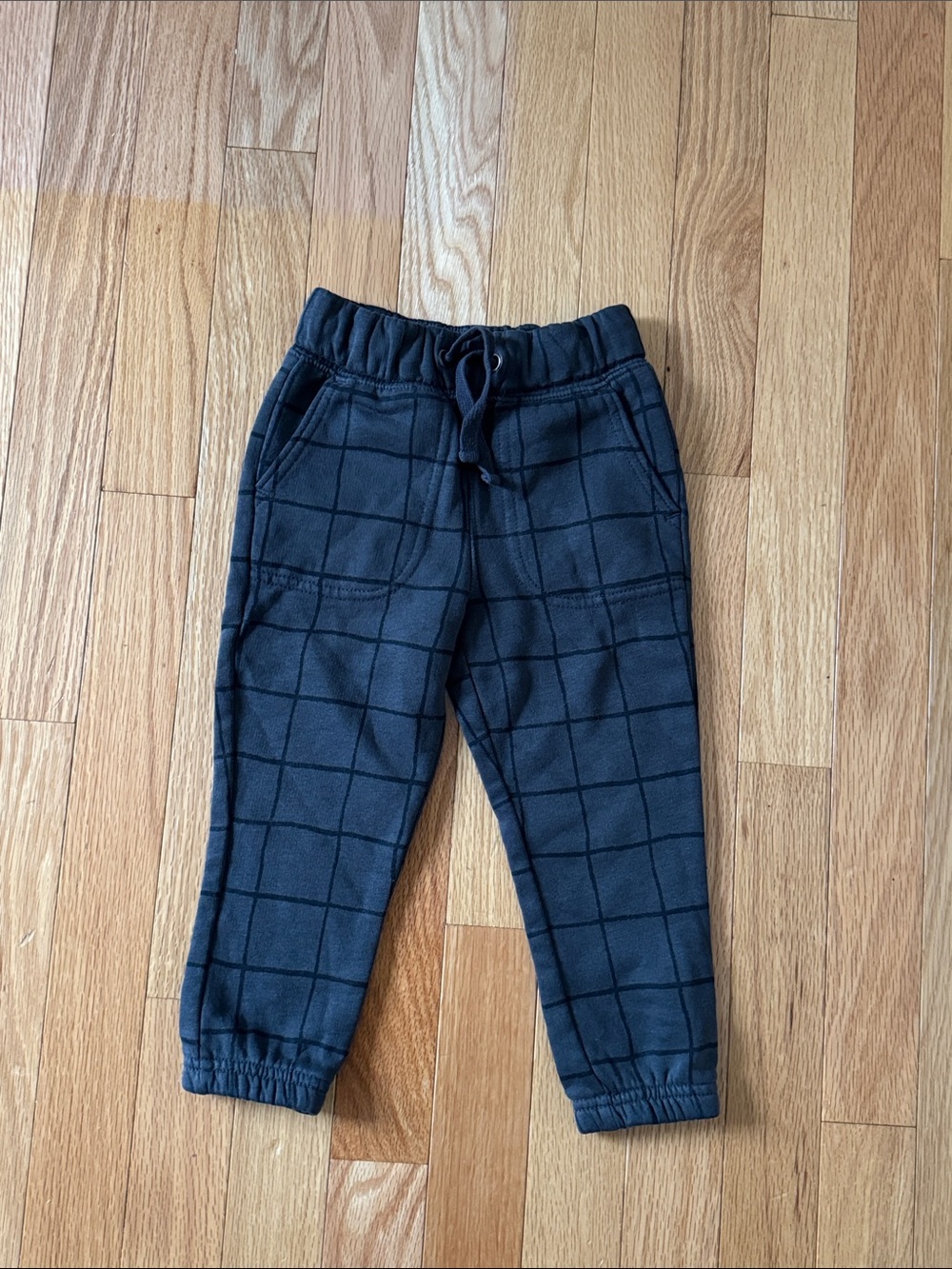 Cat & Jack Gray Windowpane Jogger Pants